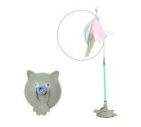 pumpumlia Juguete interactivo para mascotas, base de ventosa para felinos activos, ejercicio y juego, fuerte ventosa