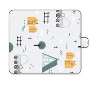 pumpumlia Manta plegable portátil para pícnics de gran tamaño, impermeable, adecuada para uso en exteriores, resistente a la arena, 200 x 150 cm, antideslizante, para comidas al aire libre