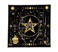 pumpumlia Mantel de adivinaciones para lectura de cartas de astrología, tarots, altares, tela de adivinaciones, juego de mesa, accesorio para altares, tarots, tela