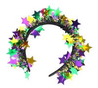 pumpumlia Mardi Gras - Diadema de oropel para fiesta de máscaras, de oropel de gran tamaño, para fiesta de mujeres