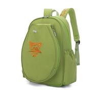 pumpumlia Mochila de tenis de bádminton con 2 raquetas de mano con compartimento separado para zapatos y bolsa aislada, bolsas ajustables para raquetas deportivas