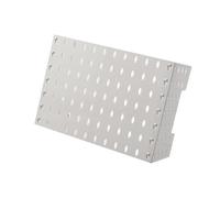 pumpumlia Organizador de baño adhesivo ABS montado en la pared para almacenamiento de cocina sin necesidad de taladrar, portátil, resistente, cubierta protectora de tubo con estante