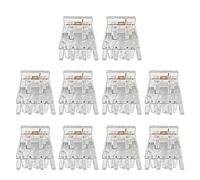 pumpumlia Paquete de 10 pinzas de acrílico transparente para el pelo, accesorios para el cabello, pinzas transparentes para el pelo, pasadores de acrílico