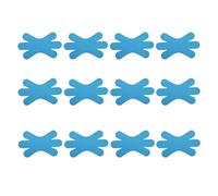 pumpumlia Paquete de 12 cintas de kinesiología, accesorios deportivos musculares, cinta elástica deportiva adecuada para correas de estabilidad de rodilla atlética de muñeca