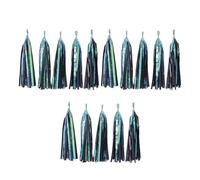 pumpumlia Paquete de 3 15 borlas de papel personalizables, suministros de fiesta para cumpleaños, bodas, decoraciones temáticas, proyectos de manualidades, guirnaldas de borlas de papel