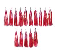 pumpumlia Paquete de 3 15 borlas de papel personalizables, suministros de fiesta para cumpleaños, bodas, decoraciones temáticas, proyectos de manualidades, guirnaldas de borlas de papel