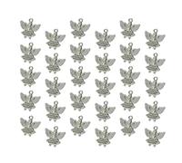 pumpumlia Paquete de 30 colgantes angelicales de aleación antigua para joyas de moda y decoración del hogar