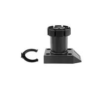 pumpumlia Paquete de 4 patas de gabinete de ajuste de altura, resistentes, fáciles de fijar, parte de equilibrio del hogar, instalación sencilla para suelos irregulares, patas ajustables para muebles