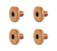pumpumlia Paquete de 4 tiradores de madera de un solo agujero para cajones seguros para muebles de almacenamiento de guardería, fácil instalación, herrajes de madera de un solo agujero