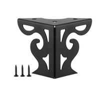 pumpumlia Patas de hierro contemporáneas para muebles con diseños huecos, patas de muebles inoxidables, fáciles de usar para sofá y mesa de armario