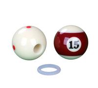 pumpumlia Pelota de entrenamiento de billar con agujero, portátil, para billar, accesorios de mesa de billar con herramienta de entrenamiento
