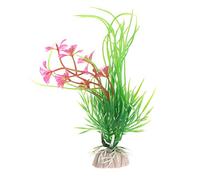pumpumlia Planta de acuario realista pequeña decoración de plantas de césped artificial para peceras, no tóxica, segura para todos los peces pequeños