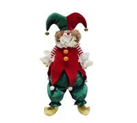 pumpumlia Práctico adorno de Navidad para interiores, decoración única de payaso, elegante, realzador de festivales, centros de mesa de payaso elegantes