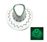 pumpumlia Sombrero brillante ajustable funcional de lona iluminada para noche y entretenimiento, sombrero ajustable, Rayo verde, Taille unique