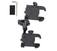 pumpumlia Soporte ajustable para teléfono de bicicleta de montaña, soporte para teléfono para scooter, abrazaderas de manillar de motocicleta, clip de montaje para manillar de motocicleta