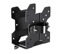 pumpumlia Soporte de montaje delgado ajustable para debajo del escritorio, soporte de brazo para monitor pequeño, soporte de repuesto para monitor pequeño