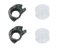 pumpumlia Soporte para bobina de máquina de coser para sastres de costura, caja de bobina y carrete para máquina de coser de carga superior