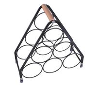 pumpumlia Soporte para botellas de vino de 3 niveles con diseños triangulares únicos, apto para armarios interiores o bodegas, estante de vino de metal