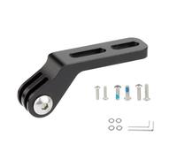 pumpumlia Soporte para manillar de bicicleta, soporte de extensión de 2 agujeros preestablecidos, soporte de luz trasera, aleación de aluminio, soporte de extensión de faros de computadora, luz