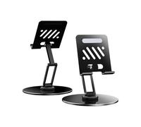 pumpumlia Soporte plegable ajustable para tableta, soporte giratorio de 360 grados para dibujar, videoconferencias, ver películas, rotación de teléfono, soporte