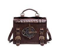 pumpumlia Steampunk Gear - Bolso bandolera retro estilo gótico, bolso de hombro para mujer, bolso de mano multifunción para computadora