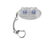 pumpumlia Teclado ovalado multicolor de juguete con 2 teclas, llavero de gestión del estrés y aumento de la productividad para jugadores de vacaciones