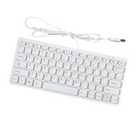 pumpumlia Teclados portátiles en miniatura USB con cable de 78 teclas, estilos ergonómicos delgados para uso doméstico y empresarial, teclados ergonómicos