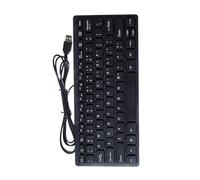 pumpumlia Teclados portátiles en miniatura USB con cable de 78 teclas, estilos ergonómicos delgados para uso doméstico y empresarial, teclados ergonómicos