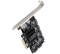 pumpumlia TXB119 / TXB113 - Tarjeta adaptadora PCIE a SATA3.0 de velocidad rápida de 6 puertos, tarjeta de expansión de disco duro ASM1166, reemplazo de chip