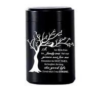 pumpumlia Urna conmemorativa de acero inoxidable con forma de ataúd pequeño grabado de árbol de mariposa para cremación de mascotas, joyería de cremación para mascotas