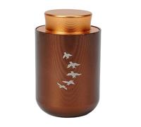 pumpumlia Urna de ataúd para cenizas de mascotas para mamá/pelo simple tarro conmemorativo