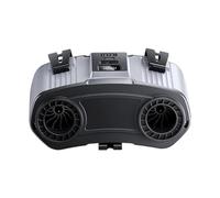 pumpumlia Ventilador de cintura recargable de 10 velocidades portátil con clip para acampar al aire libre, senderismo, pesca, cintura portátil