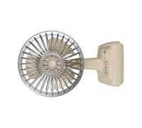 pumpumlia Ventilador de escritorio de metal retro en miniatura recargable por USB, dispositivo de refrigeración de 3 velocidades, escritorio USB retro para oficina
