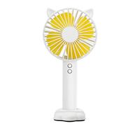 pumpumlia Ventilador pequeño de escritorio, dispositivo de refrigeración portátil, potente ABS para amantes de la moda, ventilador de escritorio ligero