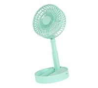 pumpumlia Ventilador plegable pequeño recargable de 2400 mAh, alimentado por USB, dispositivo de refrigeración de escritorio, velocidad ajustable para uso en interiores y exteriores, ventilador