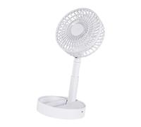 pumpumlia Ventilador plegable pequeño recargable de 2400 mAh, alimentado por USB, dispositivo de refrigeración de escritorio, velocidad ajustable para uso en interiores y exteriores, ventilador
