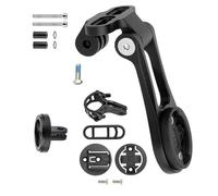 pumpumlia Versátiles accesorios para bicicleta, soporte para computadora de bicicleta, equipo de ciclismo para bicicletas, velocímetros y cámara, soporte universal para manubrio de computadora