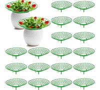 Pumtus Paquete de 20 soportes para fresas, soporte para plantas de fresa con 3 patas resistentes, estantes de cultivo de fresas, jaula de soporte de marco de cultivo de fresas, manteniendo las bayas