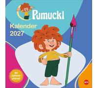 Pumuckl Broschurkalender 2027: Praktischer Wandplaner für Kobold-Fans mit frechen Pumuckl-Sprüchen, Illustrationen und Platz für Eintragungen. Format 29,5 x 30 cm
