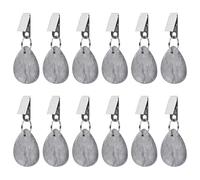 Pumwoy 12 Piezas Pesas Mantel Pesos para Manteles, Mármol Natural Pesos Peso del Mantel de Mármol, Pesos para Mantel al Aire Libre Contrapesos para Cortinas por Pesas, para Picnics Fiestas Bodas