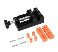 Pumwoy Mini Tornillo de Banco 55mm, Mini Abrazadera Plana Mini Abrazadera de Banco, Abrazadera de Banco de Mandíbula Apertura de Mesa Paralela, Apertura de la Mesa Paralela Vise para Escultura Diy