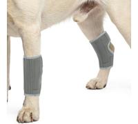 PUMYPOREITY 2 Piezas Rodilleras Perros para Piernatrasera, Abrazaderas para Las Piernas Traseras del para Perros con Lca Rodillera Dislocación Artritis Tirante para La Pierna Trasera(Gris, L)