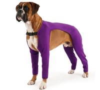 PUMYPOREITY Body Post Operatorio Perros, Body Postquirurgico Doux Body-Protección Traje Protector Pierna Después De Una Cirugía De Tplo/Ligamento Cruzado Anterior(Morado, 2XL)