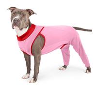 PUMYPOREITY Body Postoperatorio Perro, Respirant Traje Quirurgico Body Castracion Perros Camisa de Recuperación después Cirugía Codera Perros Patas Traseras Corsé de Recuperación(Rosa, L)