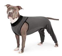 PUMYPOREITY Body Postoperatorio Perro, Respirant Traje Quirurgico Body Castracion Perros Camisa de Recuperación después Cirugía Codera Perros Patas Traseras Corsé de Recuperación(Gris, XL)