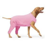 PUMYPOREITY Body Postoperatorio Perro, Traje Quirurgico Perro Body Castracion Perros Camisa de Recuperación Después Cirugía Codera Perros Patas Traseras Corsé de Recuperación Perros(Rosa, 2XL)