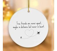 Punch a Bitch Ornament,2024 Christmas Ornament,Funny Friendship Christmas Ornaments Dumb Gifts for Friends,Acrylic Christmas Tree Ornaments for Home Decor Gift for Best Friends(TURE Friends Are Never