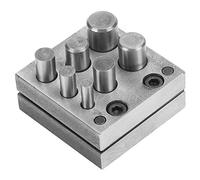 Punch Die Disc Jewelry Tool, Punch Die Disc Set Irregular 7 Holes Punch Die Disc Set Irregular Alloy Steel Round Punching Cut Jewelry Tools Herramienta de corte de metal para tro