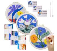 Punch Hagle Kits Adultos para Adultos Kit Aguja para Principiantes - Kit de Bordado de Punch Punch Hagle Kits Adultos para Adultos - Kit de Bordado de Punch Punch Hagle Kits de Bord