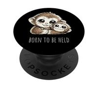 Punch Kun Bebé Mono de Nieve Japón Juguete Orangután PopSockets PopGrip Adhesivo